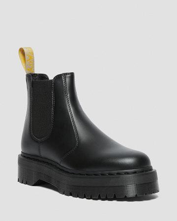 Dr Martens Vegan 2976 Felix Platform Ankelstøvler Dame Sort | DK 72LIS